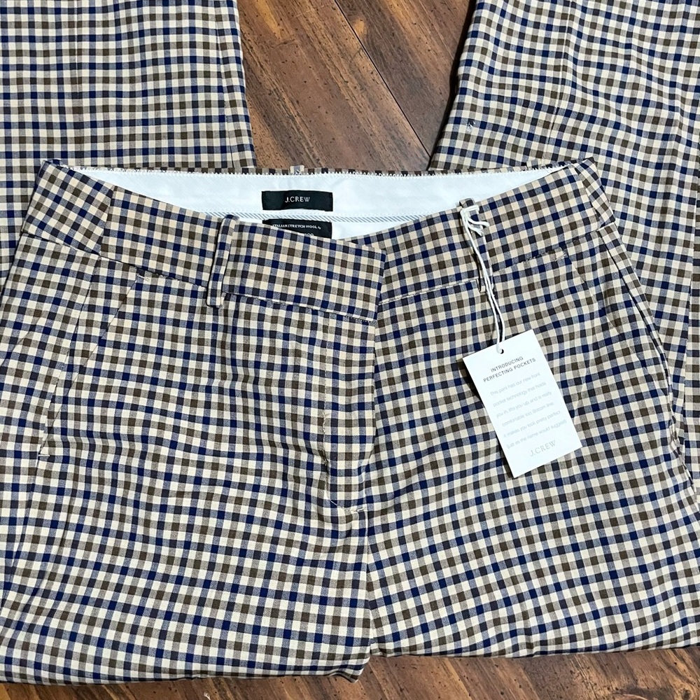 J Crew Cameron Slim Pant Italian Stretch Wool Sz 8